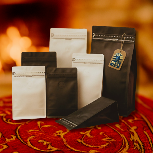 أكياس قهوة ذاتية الوقوف فاخرة - بدون فلتر