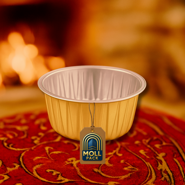 صحن دائري ألمنيوم مضلع