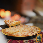 صينية دائرية ذهبية