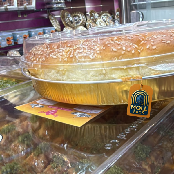 صينية دائرية ذهبية