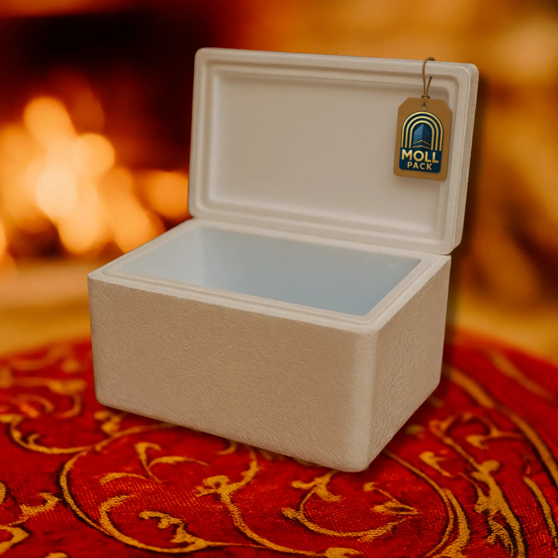 Foam Cooler for Frozen Fish