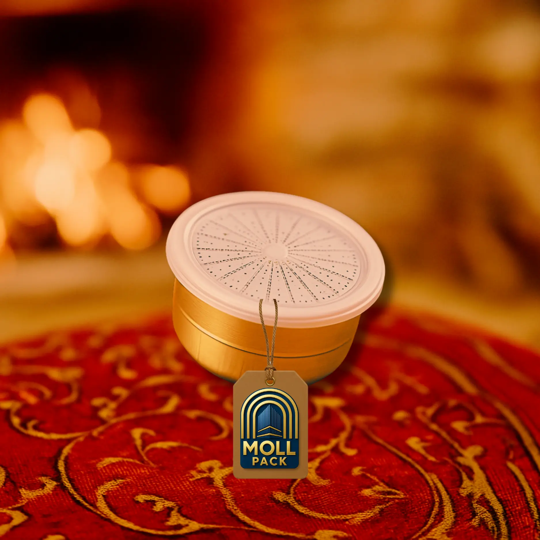 علبة ألمنيوم دائرية